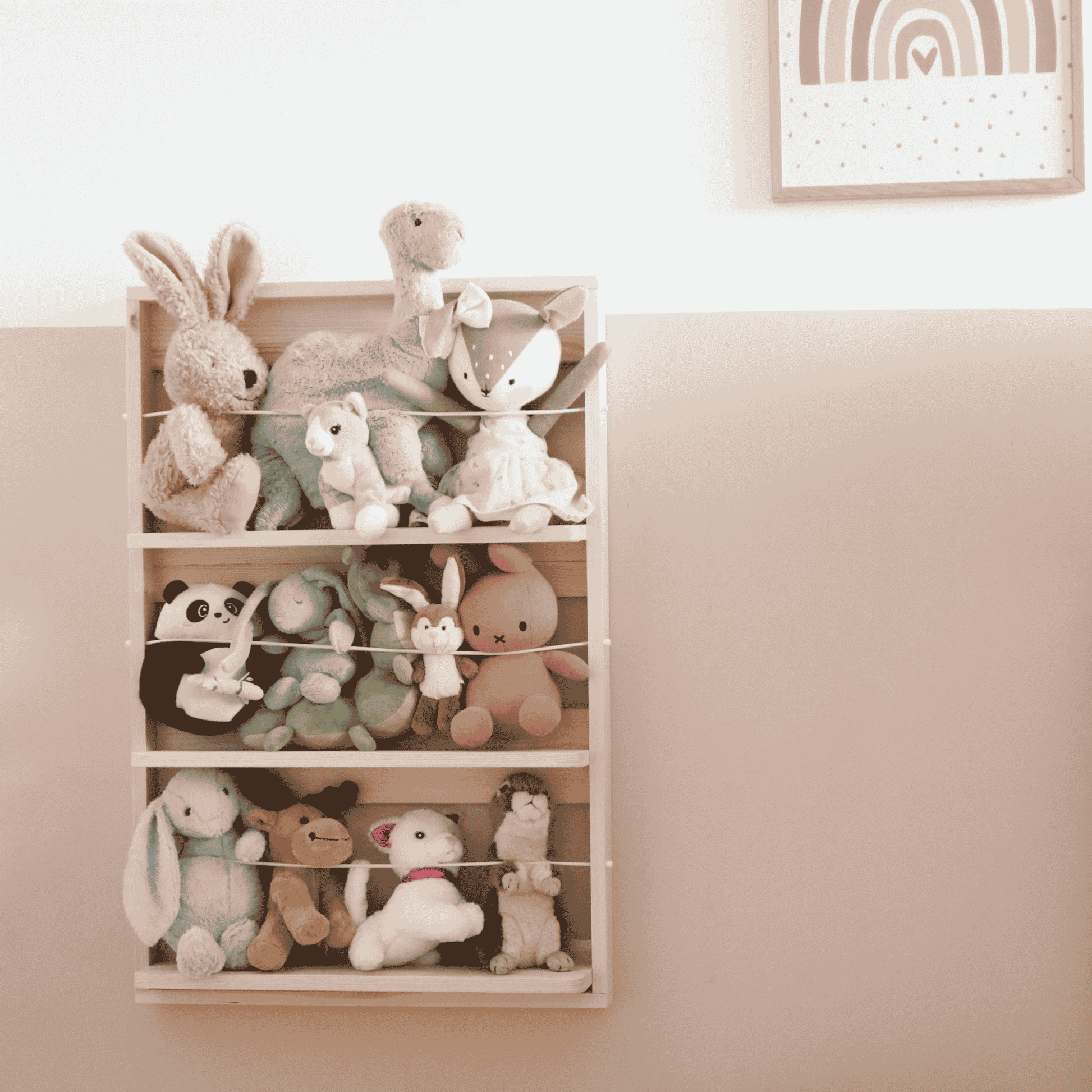 Kuscheltier-Aufbewahrung – Wandregal für Stofftiere im Kinderzimmer | HUG