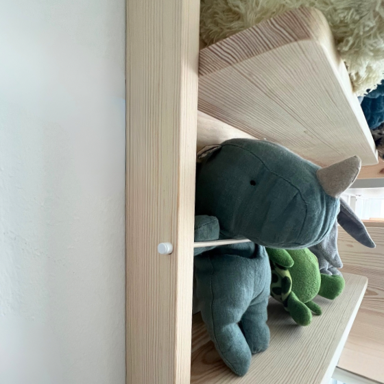 kuscheltier aufbewahrung xxl Kuscheltier-Aufbewahrung – Wandregal für Stofftiere im Kinderzimmer