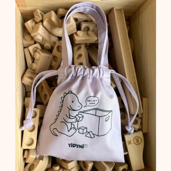 TIDYNI Bag – Spielzeugbeutel Dino