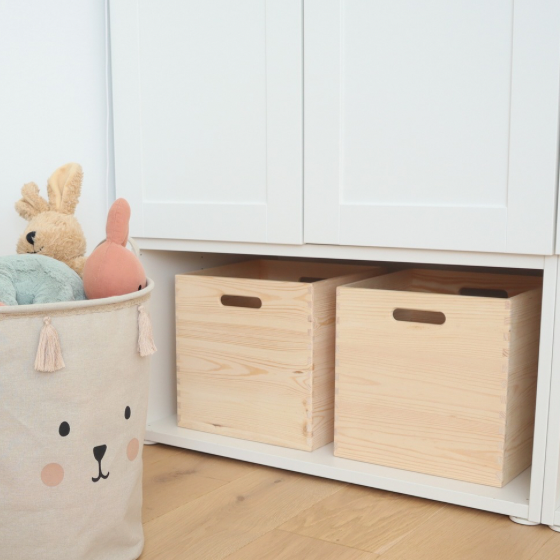 TIDYNI Cube - Spielzeugkiste aus Holz für Kallax & Co