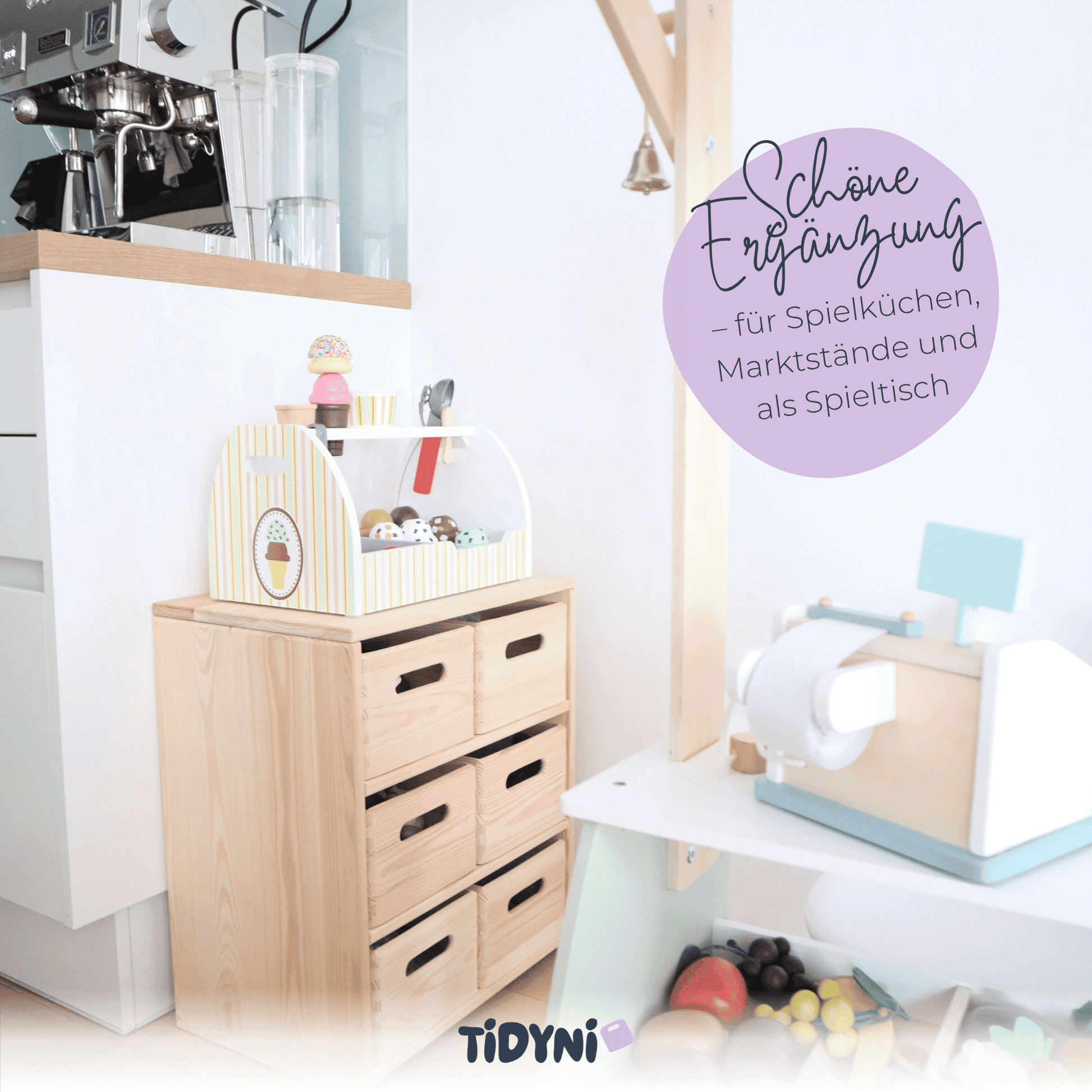 TIDYNI Shelf - Das perfekte Spielzeugregal – montessori-inspiriert